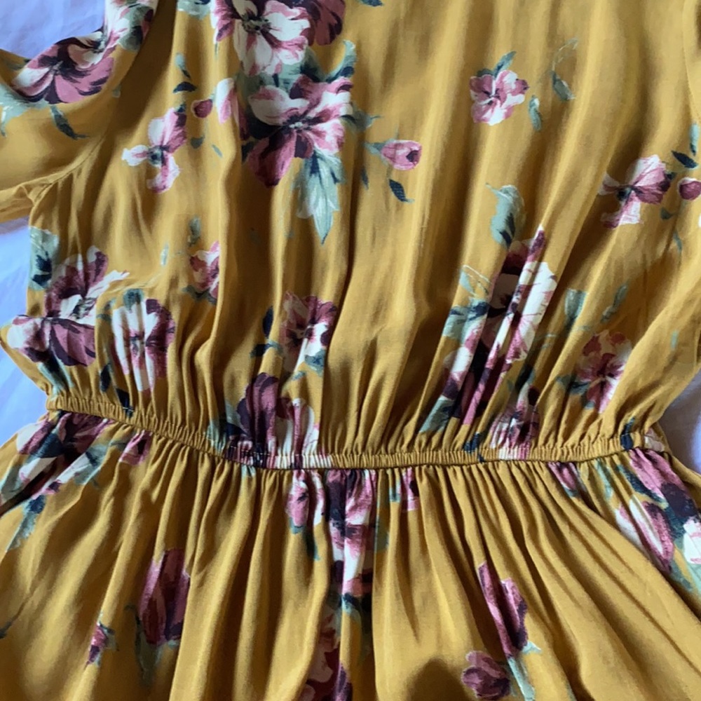 floral print long sleeve bohemian S - Picture 10 of 10